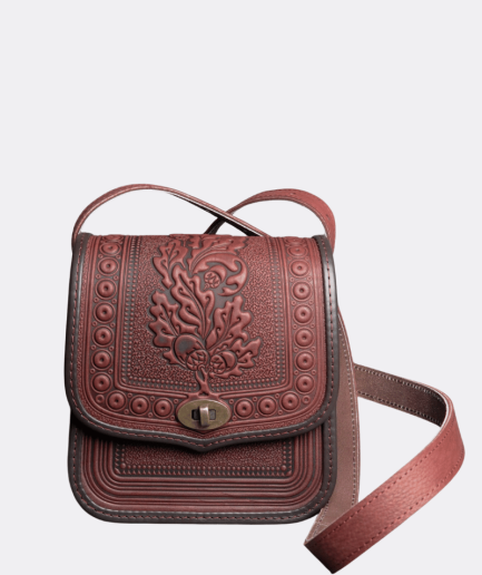 Hand-Tooled Pure Leather Handbag